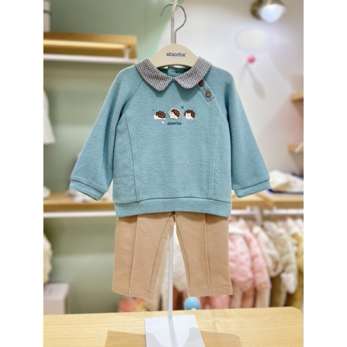 해피랜드F&C 압소바 HM 아기상하복 해리슨 상하 FW Q5AX521207 없음 민트/90_이미지