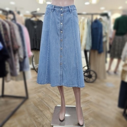 BCBG ALLSUNDRY 미타 데님 스커트 A5M3S202_이미지