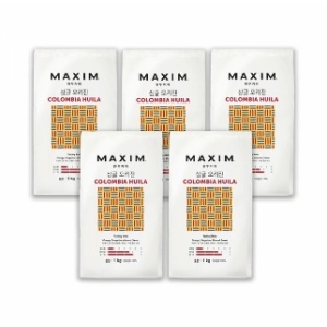 동서식품 맥심 싱글 오리진 콜롬비아 우일라 1kg (5개)_이미지