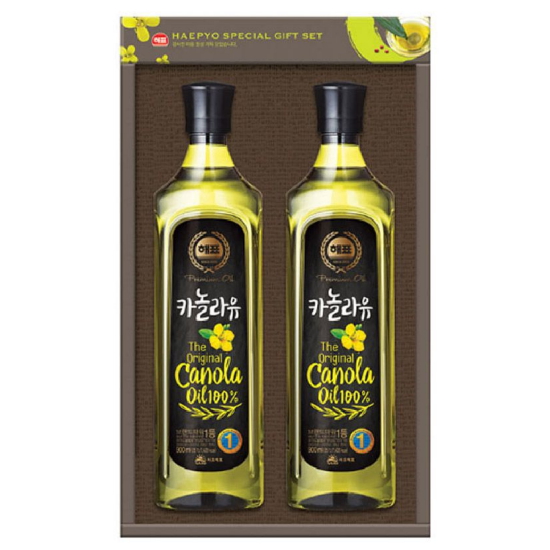 해표 카놀라유 500ml 2입 선물세트 (1개)_이미지