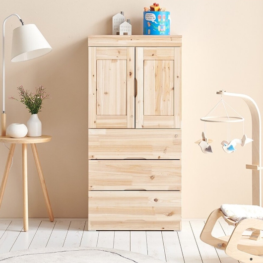 동서가구 솔솔 원목 3단서랍 옷장 600_이미지