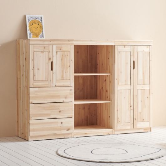 동서가구 솔솔 원목 3단서랍 옷장 600_이미지