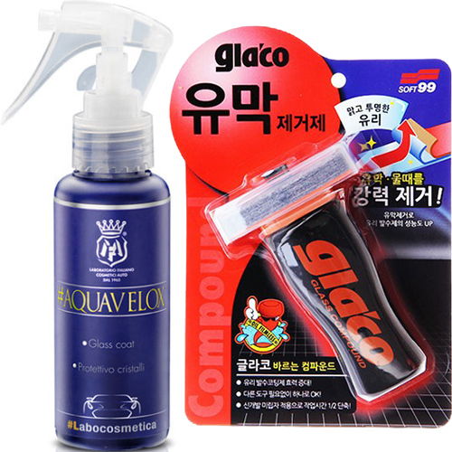 마프라 유리 발수 코팅제 아쿠아벨록스 100ml+글라코 G-47