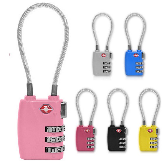 히키스 TSA 3중번호잠금 와이어 자물쇠