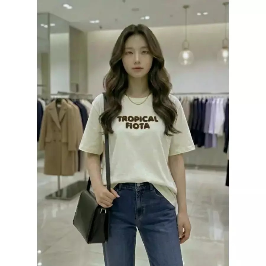 숲 입체 레터링 반팔티셔츠 SC4ST80Q_이미지