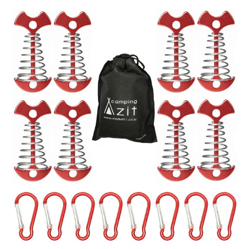 캠핑아지트 롱타입 스프링 오징어 데크팩 8p 세트