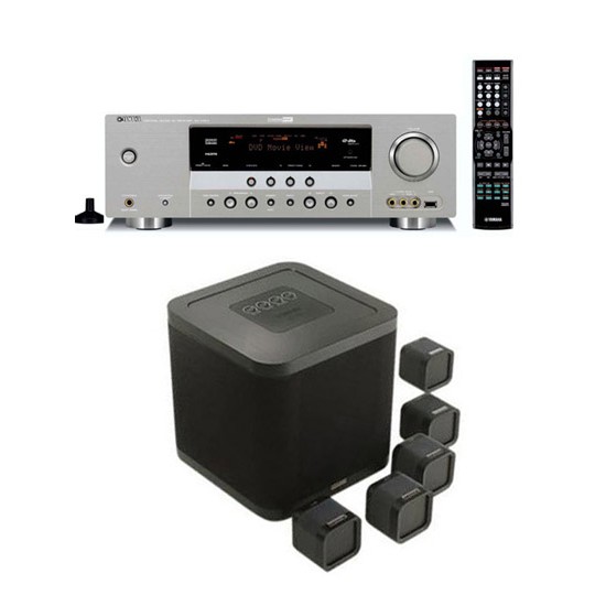 미션 M-CUBE + 야마하 AV리시버 (RX-V463 )_이미지