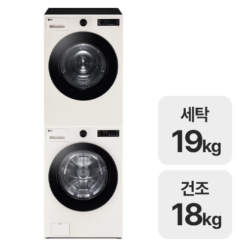 LG전자 트롬 오브제컬렉션 FG19EN + RG18EN