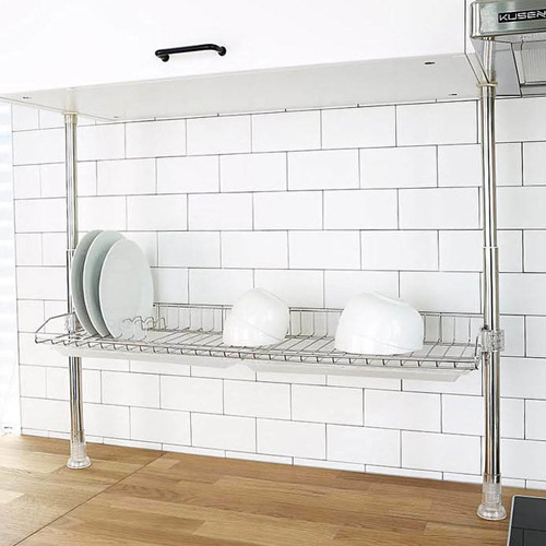 영인정공 스토피아 원터치 프라임 기둥식 싱크선반 800 (1단)_이미지