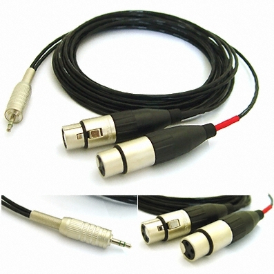 카나레 L-2B2AT 3.5스테레오-2XLR 암 Y케이블 (10m)_이미지