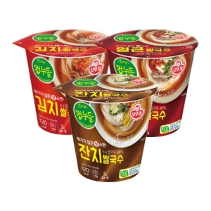 오뚜기 컵누들 잔치 쌀국수 컵 6개입 2개/김치/얼큰