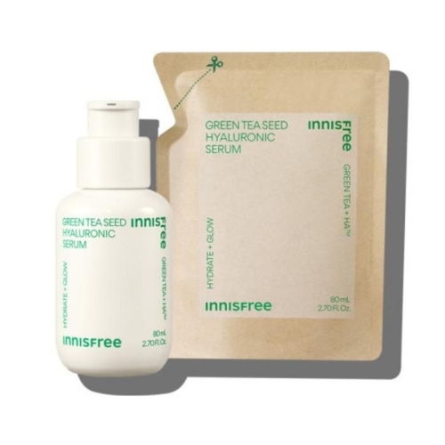 이니스프리 그린티 씨드 히알루론산 세럼 80ml (본품2개+리필2개)_이미지