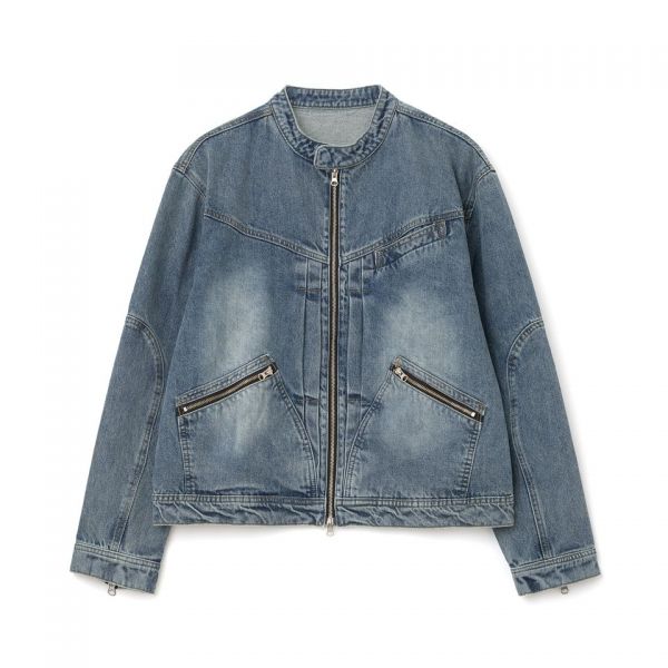ARCHIVE 데님 바이커 자켓 블루 414909