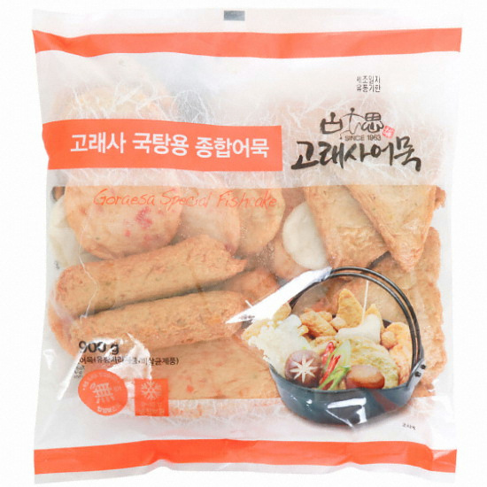 늘푸른바다 고래사어묵 국탕용 종합어묵 900g (1개)