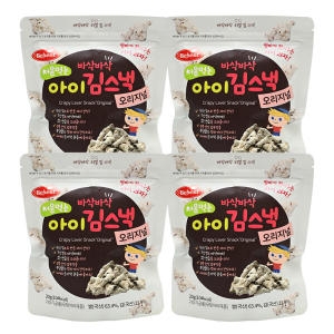 베베스트 처음먹는 아이 김 스낵 오리지널, 4개