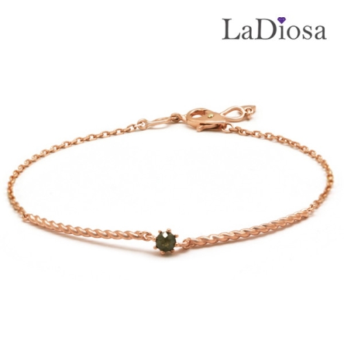  14K 라디오사 러프다이아 팔찌 LK14JA-1363B