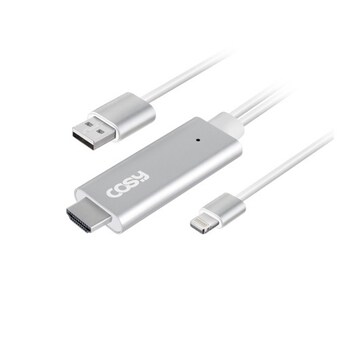 코시 라이트닝 8핀 to HDMI <b>MHL</b> <b>케이블</b> CK3293iP