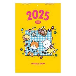 2025 치즈 앤 스노우 벽걸이 캘린더