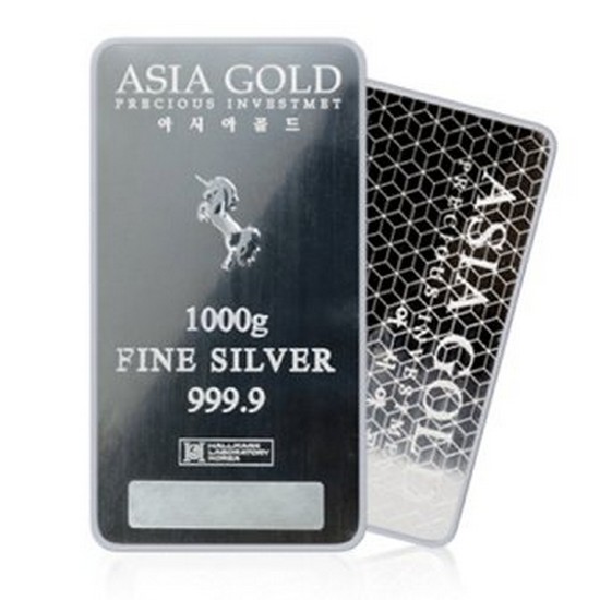 아시아골드 투자용 실버바 은괴 1kg