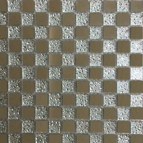 유니디자인 유리 모자이크타일 5mm 크리스탈 12 실버2 (1장, 30cm x 30cm)_이미지