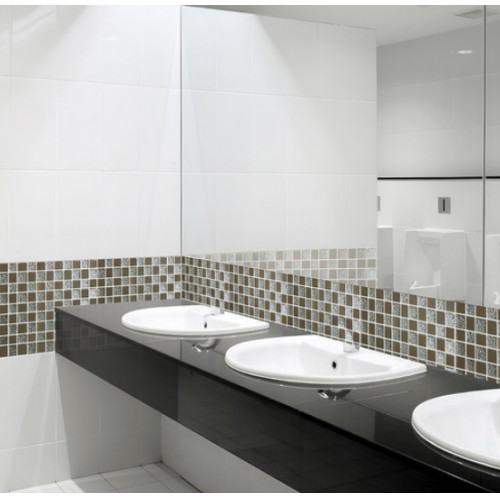 유니디자인 유리 모자이크타일 5mm 크리스탈 12 실버2 (1장, 30cm x 30cm)_이미지