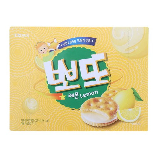 크라운제과 뽀또 레몬 322g (2개)