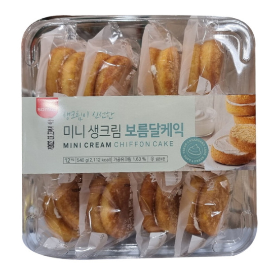 SPC삼립 미니 생크림 보름달 12개입 540g (1개)_이미지