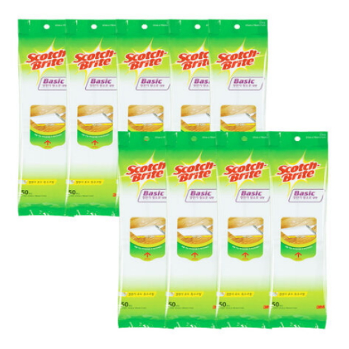3M 스카치브라이트 베이직 정전기 청소포 대형 50매 (9개)