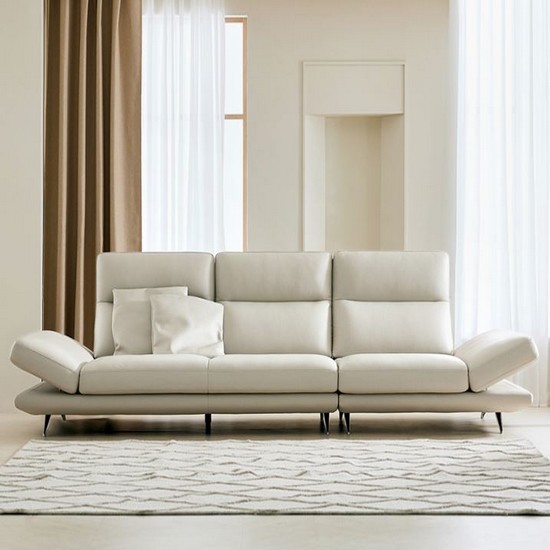 자코모 시그니처 스윙 기능성 럭스 천연통가죽 소파 4인용 (스툴별도)_이미지