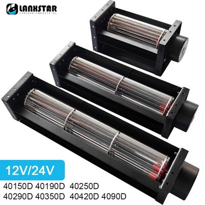 DC 12V 크로스 플로우 팬 드럼 멀티 모델 환기 송풍기 긴 스트립 대형 풍량 조용한 볼 베어링 05 40150D 01 24V_이미지