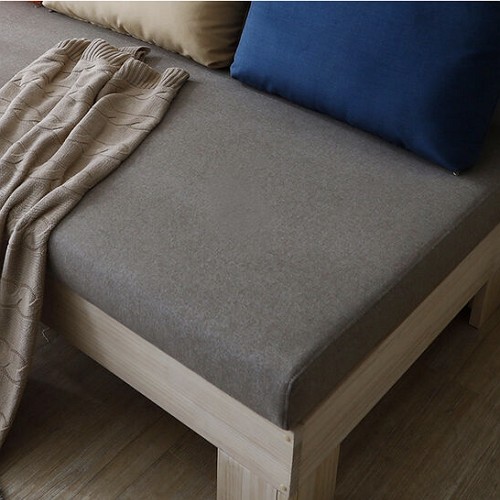 나무뜰 뮤카 데이베드 원목 패브릭 소파 3인용 (스툴별도)_이미지