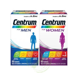 센트룸 멀티비타민 포 맨 60정 + 포 우먼 60정 세트