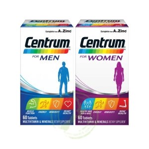 <b>센트룸</b> 멀티비타민 <b>포</b> <b>맨</b> 60정 + <b>포</b> 우먼 60정 세트
