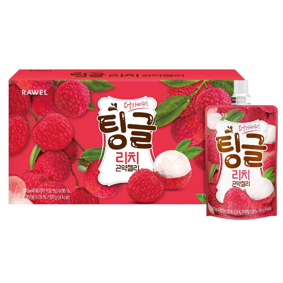 한국생활건강 로엘 팅글 리치 곤약젤리 14개입 1.12kg (1개)_이미지