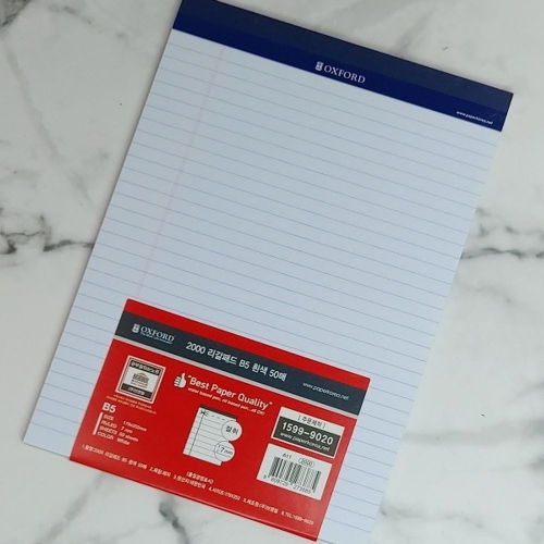 �귣�� ���� �е� B5 50�� �귣�� Legal Pad
