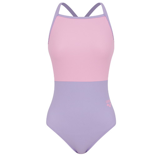 아레나 코튼캔디 원피스 더블 스트랩 타이백 A4SL1LO63PPL_이미지