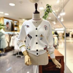 멜로디가든 골프자수 오픈가디건 M4S2C107_이미지