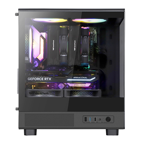 darkFlash DB330M RGB 강화유리 (블랙)_이미지