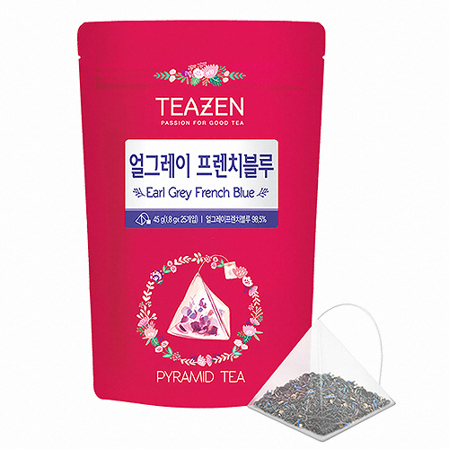 티젠 삼각티백/얼그레이 프렌치블루 25