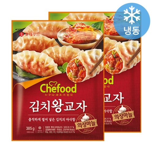 쉐푸드 김치왕교자 385g 2봉
