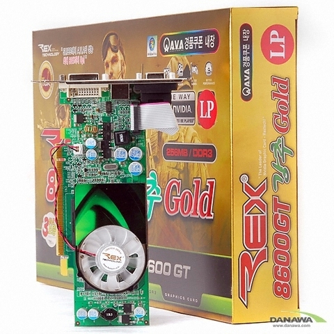 Rextech 지포스 8600GT 강추 Gold 256MB LP AVA