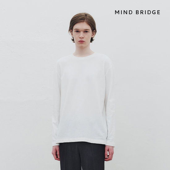 마인드브릿지 변형 조직 티셔츠 MATS0122_이미지