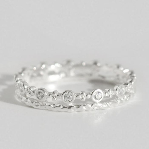 디작소 여성 데일리 우니 레이어드 큐빅 반지 31666444