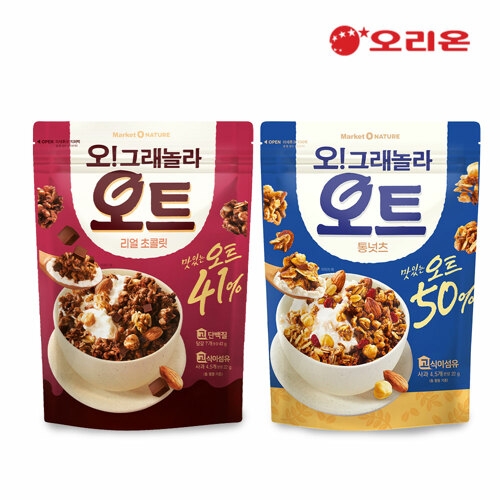 마켓오 오그래놀라 오트 360g 통넛츠+리얼 초콜릿