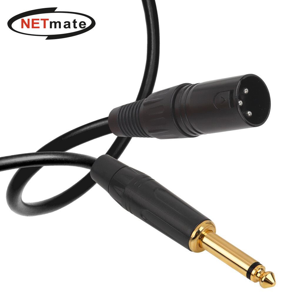 �������� XLR ĳ��(M) to 5.5mm ��� AUX ���̺�