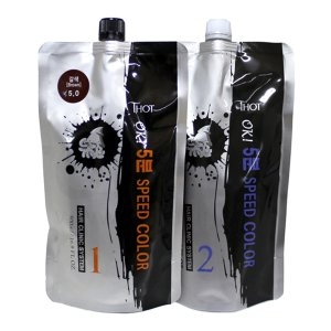 토트 오케이 5분 스피드 칼라 500ml/대용량 오징어 먹물 염색약
