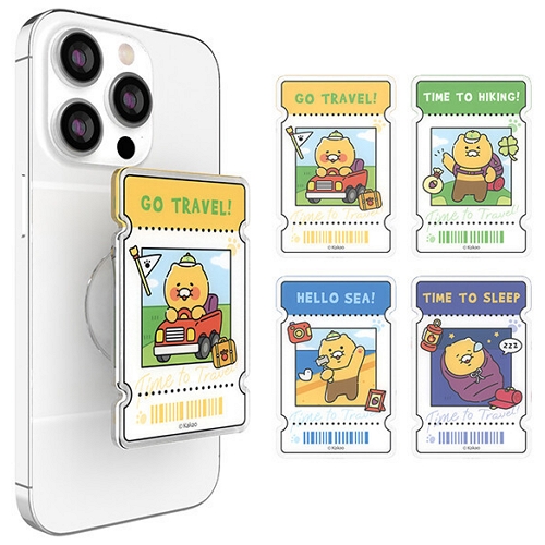 아이콘스 카카오프렌즈 춘식이 타임 투 트래블 티켓 에폭시 톡