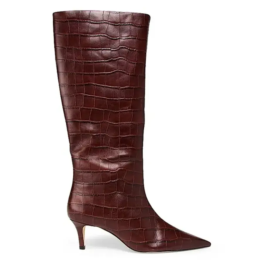 크로커다일 22eleve 여성 롱부츠 55MM -Embossed Leather Knee-High 부츠 427492 니하이 겨울