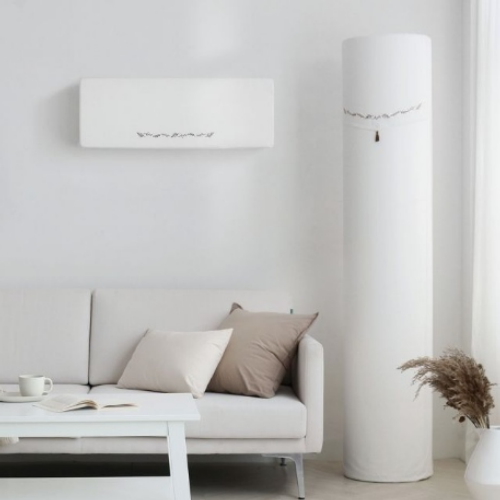 화이트 시그니처 빈틈없는 에어컨 커버 투인원 세트