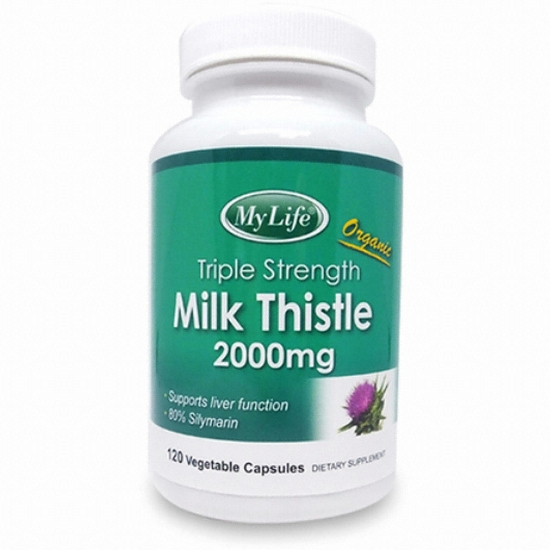 GNC 2병 My Life 밀크씨슬 실리마린 gnc 2000 mg 120 캡슐_이미지
